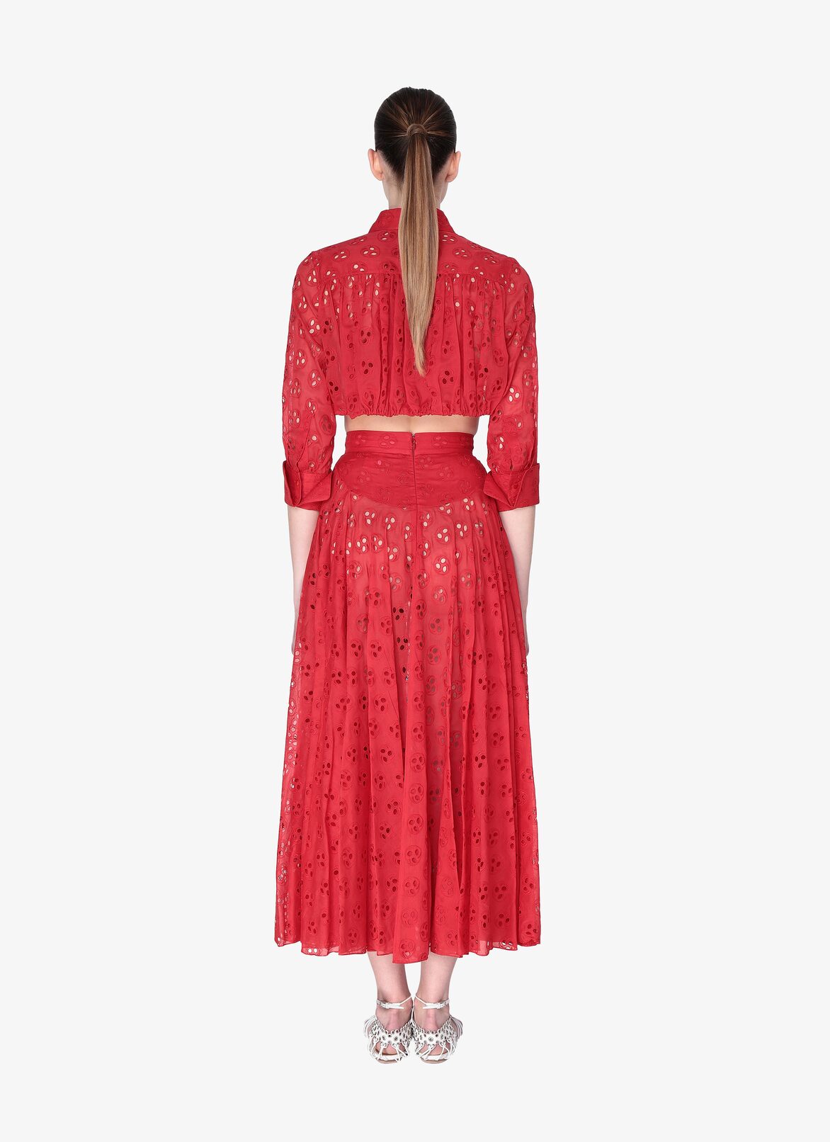 Chemise En Coton ALAÏA ÉCARLATE CHEMISE EN COTON